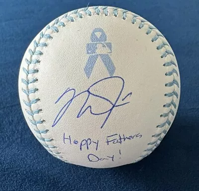 Mike Trout Signed Fathers Day Baseball Inscribed Happy Father's Day MLB Hologram • $949