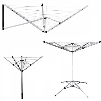 4/5 Arm Free Standing Rotary Airer With 16/26 Meter Drying Space • £27.85