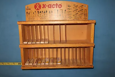 Vintage X-acto Exacto Store Counter Display With 15 Boxes Of Blades • $199.95