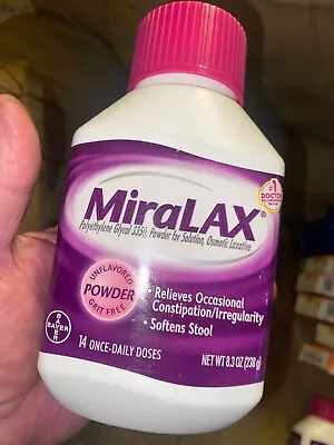 MiraLAX Unflavored Powder. Relieve Constipation. 14 Once Daily Dose. Exp 7/25 • $16.65