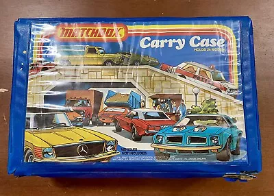 MATCHBOX LESNEY  1978 24 CAR CARRY COLLECTOR'S CASE GOOD CONDITION FULL Of CARS • $38