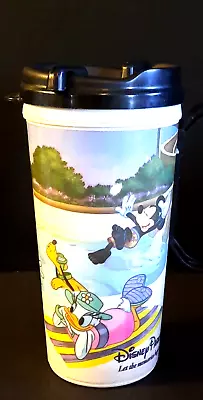 Vintage Disney Parks Travel Coffee Mug 20 Oz Mickey & Minnie Mouse Pool Day • $7.99