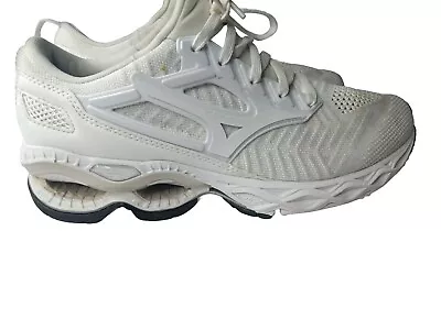 MIZUNO Wave Creation 20 Knit Women's Athletic Running Shoes Size 9.5 White  • $59