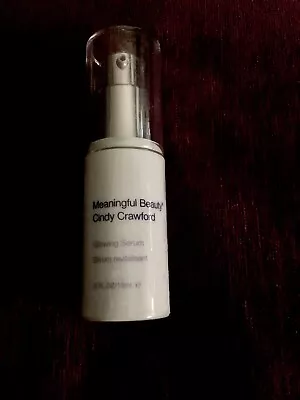 NEW UNOPENED Meaningful Beauty Glowing Serum Cindy Crawford  .5 Fl  OZ • $22.75