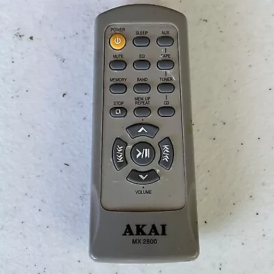 AKAI MX-2800 Mini Micro Stereo System GENUINE Remote Control - Tested Works • $7.62