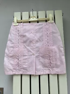 Vintage 1960s Mini Skirt Pink XS • £3