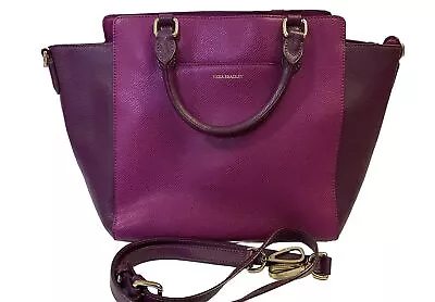 Vera Bradley Morgan Plum Two-Toned Large Tote Purse Faux/Vegan Leather • $39.99