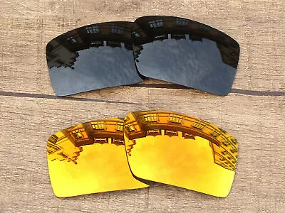 $15.99 • Buy Vonxyz Polarized Lens For-Oakley Eyepatch 2 OO9136 Retro Black+Fire-Combo Pack