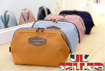 UK Fashion Women Cosmetic Makeup Purse Wash Bag Organizer Pouch Pencil Case Uni • £3.49