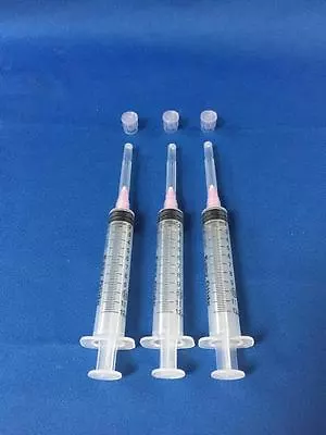 $5.99 • Buy 3 Pack 10ml Syringe + BLUNT TIP NEEDLE 18 Gauge 1   W/Caps DIY Liquid Glue