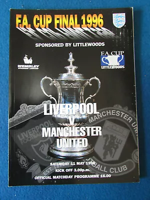 Liverpool V Manchester United FA Cup Final 1996 Programme 11/5/96 • £29.99