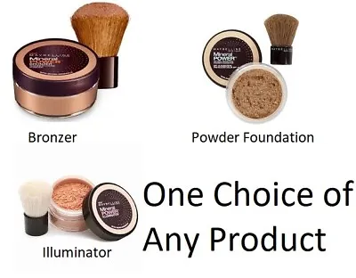 Maybelline Mineral Power Bronzer Illuminator Loose Powder Foundation U Choose! • $29.99