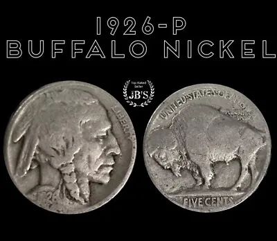 1926 P Buffalo Nickel Good-Very Good G/VG *JB's Coins* • $2.68