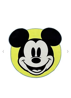 Disney Store Mickey Mouse Head Deluxe Beach Towel 50” X 47” ⛱ NEW • $24.95