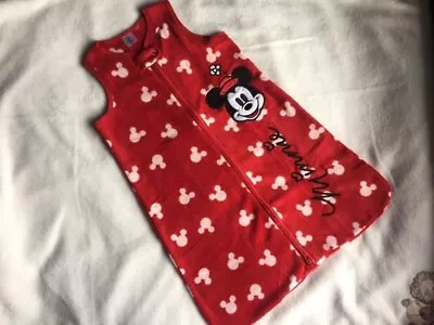 Disney Baby Girls Minnie Mouse Fleece Zip Blanket 3-6M Soft Warm BNWT • £15.99