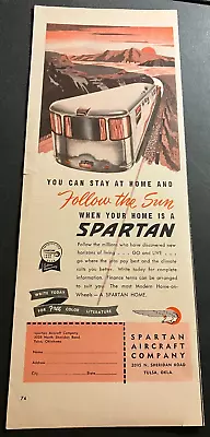 1953 Spartan Mobile Home - Vintage Print Ad / Wall Art -  Modern Home-On-Wheels  • $9.75