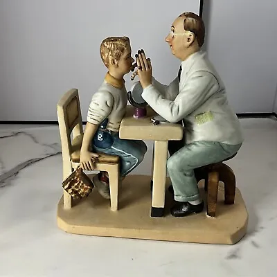 Norman Rockwell Figurine From The Gift World Of Gorham  Optometrist  1956 6.5” T • $20