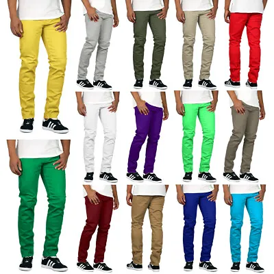 Men's Skinny Fit Jeans Stretch Colored Pants #1 VICTORIOUS 937 • $30.95