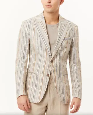 TALLIA Men's Metallic Stripe Slim Fit Blazer XL • $17.32