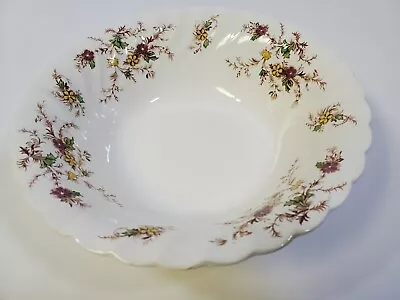 Vintage Myott Staffordshire Heritage Serving Bowl Floral Pattern 8 1/2  Round • $9