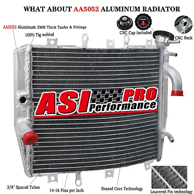 ASI Aluminum Radiator For 1998-2002 2001 2000 1999 Kawasaki Ninja ZX6R ZX-6R • $62.99