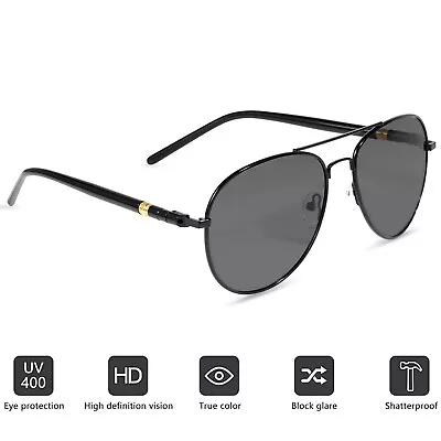 Metal Frame Aviator Sunglasses-Polarized&UV Protection&Lightweight For Men Women • $25.64