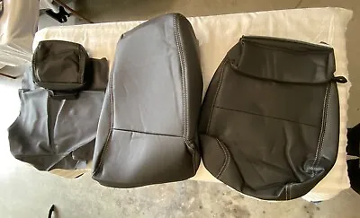 2021-2023 Ford F-150 XLT Front Row Jump Seat Skin Black Leather Contrast Stitch • $80