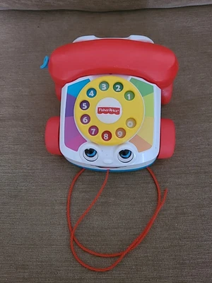 £2.50 • Buy Fisher Price Pull Along Chatter Phone Moving Eyes Toddler Toy
