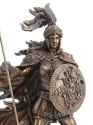 10 1/4  Athena Goddess Of Wisdom & War Greek Mythology Statue Bronze Color • $68.36