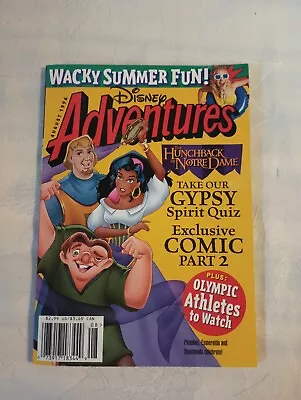 Disney Adventures Magazine August 1996 Hunchback Of Notre Dame VGC • $5.50