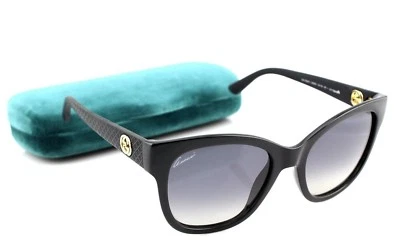 $499.95 • Buy RARE NEW Genuine GUCCI Black Rubber Grey Sunglasses GG 3786 S LWD DX