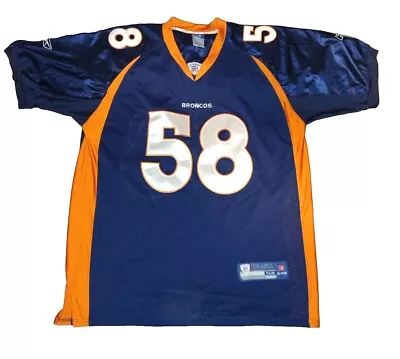 Reebok On Field Denver Broncos Von Miller #58 Football Jersey Men's Size 54 • $38.98