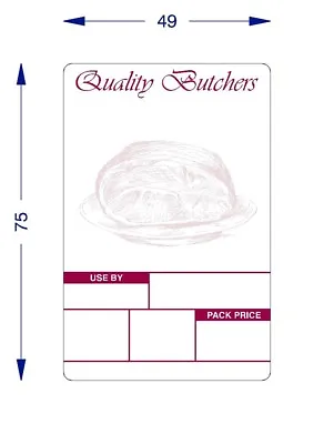 £50 • Buy Avery Scale Labels For Butchers , Direct Thermal 49 X 75 Printed [ 16 Rolls ]