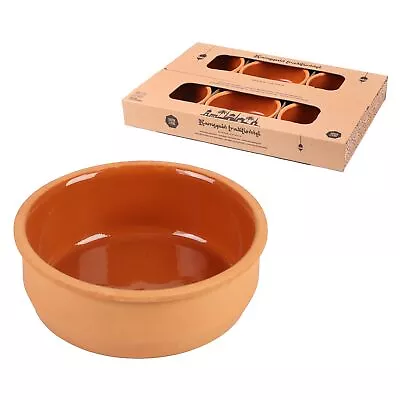 6Pcs Ramekin Set Terracotta Clay Oven Baking Dip Dish Souffle Dessert Bowls • £9.95