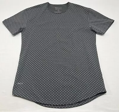 BYLT Basics Lux Gray Polka Dot Short Sleeve Drop Cut T-Shirt Men’s Size Large • $21