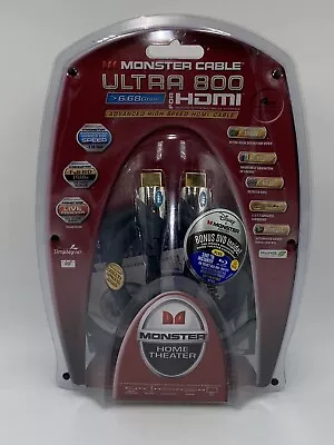 Monster Cable ULTRA 800 HDMI  High Speed Cable 4  Sealed W Bonus DVD Inside • $15