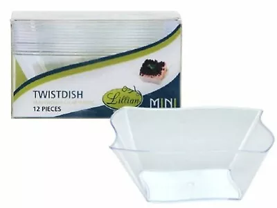 Tablesettings Mini Disposable Plastic Twist Dish Clear Cups 5 Oz [BULK] • $9.98