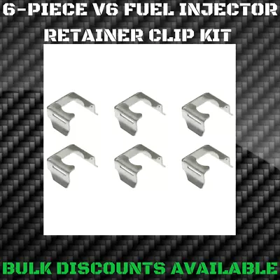 1984-1985 3.8 V6 Turbo Riviera T-Type FUEL RAIL INJECTOR CLIPS RETAINERS Set GM • $32.05