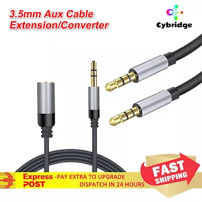 AUX Cable Car Audio Extension Cable/Y Splitter Converter Cord  3.5mm Male/Female • $5.99