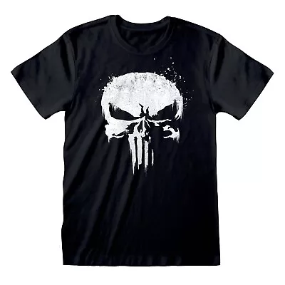 Marvel Punisher TV - Logo Unisex Black T-Shirt Small - Small - Unise - K777z • £13.09