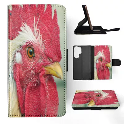 Flip Case For Samsung Galaxy|rooster Chicken Farm Bird #7 • $19.95