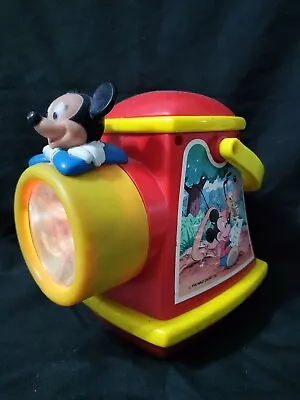 Vtg ILLCO Walt Disney Mickey Mouse Lantern Kids Flashlight Light Color Changing  • $19.99