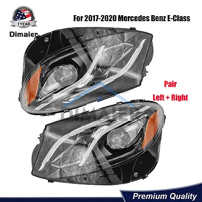 2PCS Left & Right LED Headlight For 2016-2020 Mercedes Benz E Class E300 E400 • $1539