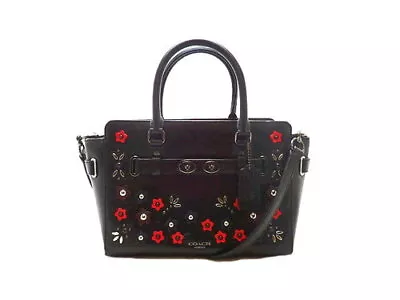 COACH F59450 Blake Carryall 25 In Pebble Leather Floral Applique 2WAY Bag • $209.80