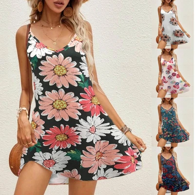 $32.76 • Buy Summer Dresses For Women Sexy Spaghetti Strap V Neck Short Dresses For Teens