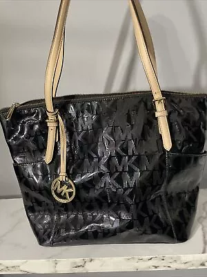 Michael Kors Black Mirror Jet Set Tote • $28