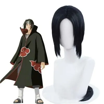 Naruto Itachi Uchiha Cosplay Wigs 65cm Men Long Black Synthetic Party Hair • $25.96