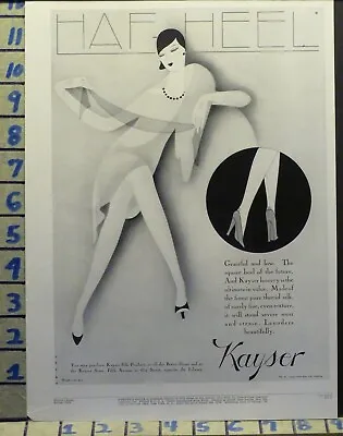 1928 Kayser Silk Stocking Leg Heel Fashion Sexy Style Loewy Art Deco Ad  X21 • $64.95