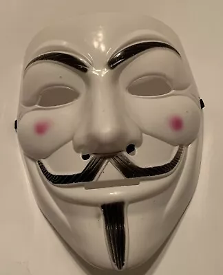 V For Vendetta White Mask Fawkes Anonymous Halloween Cosplay Costume • $7