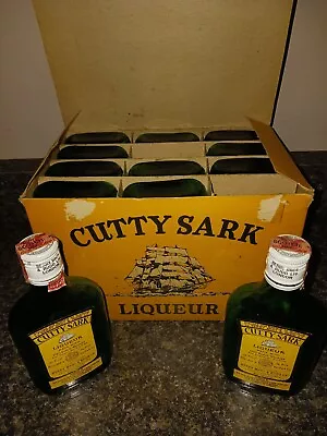 12 Vintage 1/4 Pint Scotch Bottles Cutty Sark Bottles - Empty Great Condition  • $20